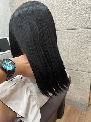 セミロング 坂谷 BUCKS/縮毛矯正のヘアスタイル