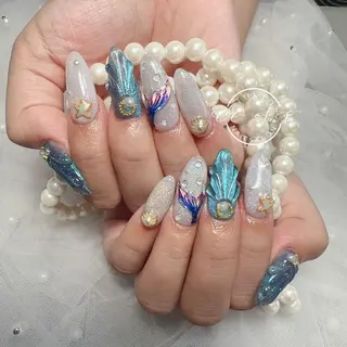 ネイル CC NaNa ワンホンネイル🌙Nのネイルデザイン