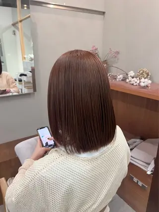カラー Asumi/丸の内 /ブリーチ/花屋併設のヘアスタイル
