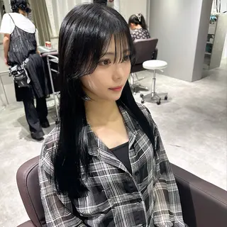 ロング カラー パーマ ヘアアレンジ メンズ 髪質改善/レイヤー 縮毛矯正/ケラチン耀のヘアスタイル