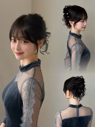ロング 濱田 剛志のヘアスタイル