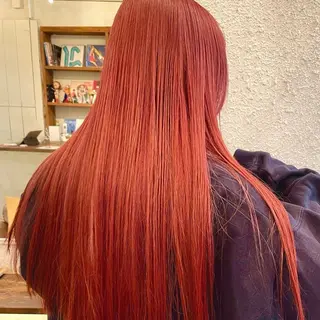 ロング カラー うる艶カラー /縮毛矯正✨レオンのヘアスタイル