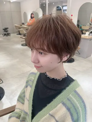 ショート カラー 似合わせのプロ🌿 ショート/銀座/れんのヘアスタイル
