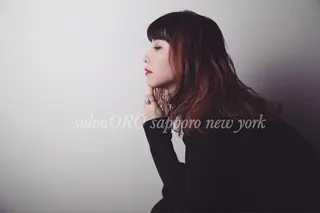 セミロング カラー 池田 真由美のヘアスタイル
