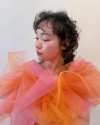 ミディアム 高松 莉璃のヘアスタイル