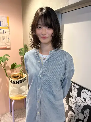 ミディアム 🫧umu.🫧韓国 /レイヤー/ハッシュのヘアスタイル