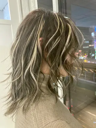 セミロング カラー welring hair salonのヘアスタイル