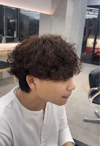 パーマ メンズ 👑メンズパーマ屋 👑/栄/馬場斗生のヘアスタイル
