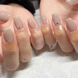 ネイル パラジェルネイル 大人可愛/シンプルのネイルデザイン