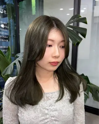 ロング カラー 木村 夢のヘアスタイル