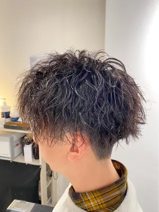 ミディアム パーマ メンズ FRISEUR smile&gentleman所属・【川西能勢口駅1分】 木村　翔乃佑のヘアスタイル