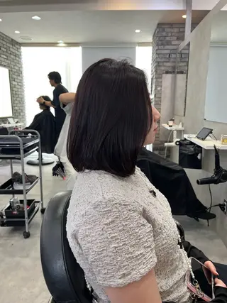 ショート カラー 平尾/高宮/艶カラー /ハイライト/綜一郎のヘアスタイル
