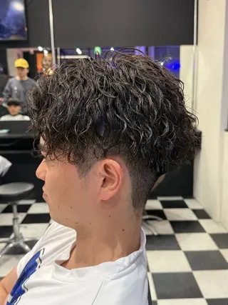 ミディアム パーマ メンズ 京都/伏見/メンズ/ 石田昂のヘアスタイル