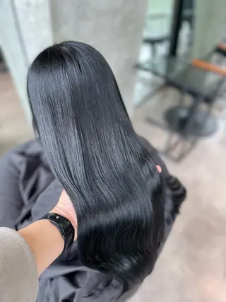 ロング カラー 髪質改善/堀江 ケアカラーtoshiのヘアスタイル