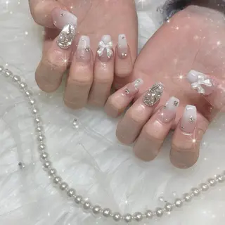 ネイル Blue daisy RIN🎀のネイルデザイン