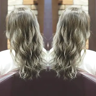 ロング カラー 辻 竜也　のヘアスタイル