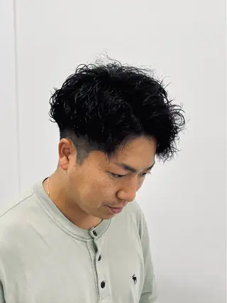 ミディアム パーマ メンズ 🏁メンズパーマ/ RYOYAのヘアスタイル