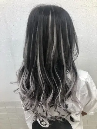 カラー ダブルスキルエクステ /羽エクステ白石宇由のヘアスタイル