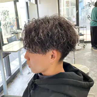ショート カラー パーマ メンズ メンズ特化美容師/ 藤戸 椋のヘアスタイル