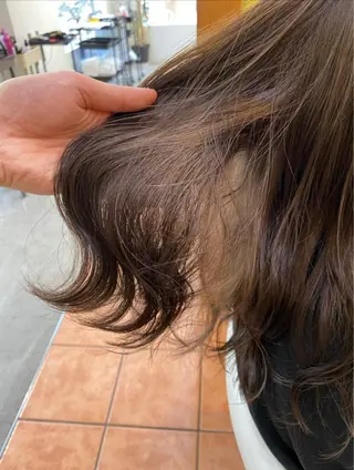 セミロング カラー ✨髪質改善専門店✨ QOLU✨のヘアスタイル