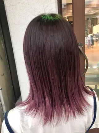 カラー ダブルスキルエクステ /羽エクステ白石宇由のヘアスタイル