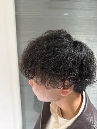 ショート パーマ メンズ soyon 心斎橋店のヘアスタイル