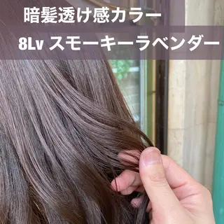 セミロング カラー ブリーチなし✨艶髪 カラー𓃲YAGIのヘアスタイル
