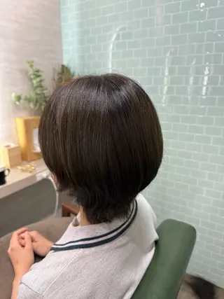 ショート カラー 縮毛矯正/ /関内/あべももこのヘアスタイル