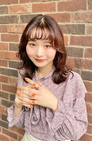 カラー すぐ巻ける縮毛矯正 🍀勝倉　麗のヘアスタイル