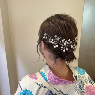 ミディアム ヘアアレンジ 🌷川崎/ボブ/ アレンジ/コトネ🌷のヘアスタイル