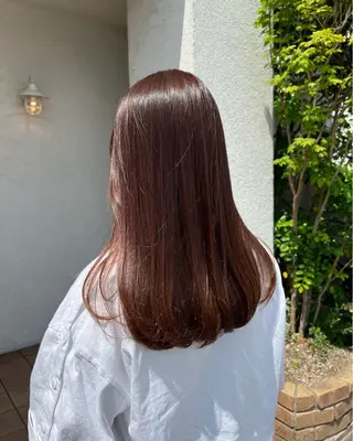 セミロング 《ノンダメージサロン（R）認定店》Lumiere神戸・三ノ宮所属・大田 留衣のヘアスタイル