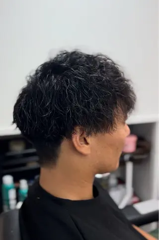 ミディアム パーマ メンズ FRISEUR/山本 美芽のヘアスタイル