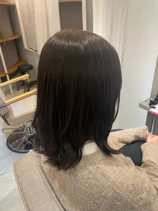 セミロング 特化✨透明感カラー 白髪染め✨住田緋菜のヘアスタイル