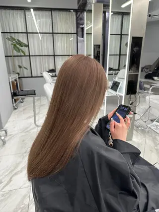 ロング カラー ハイトーンレイヤー 顔まわりSOTAのヘアスタイル