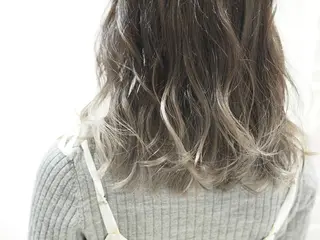 セミロング カラー 辻 竜也　のヘアスタイル
