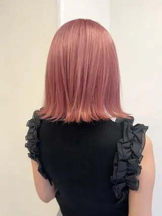 ミディアム カラー パーマ/ハイトーン /吉田眞のヘアスタイル