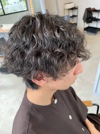 パーマ メンズ 福島 果音のヘアスタイル