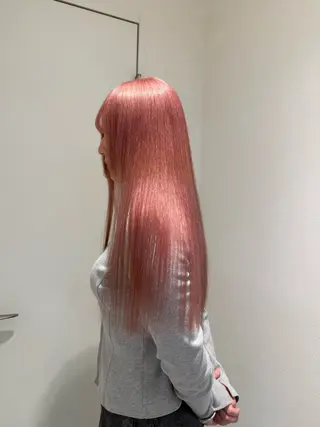 ミディアム カラー ヘアアレンジ 【🥀履歴修正🥀】 ハイトーン職人/拓真のヘアスタイル