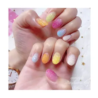 ミディアム ネイル 👑enen style👑のネイルデザイン