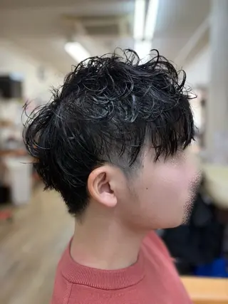 パーマ メンズ 髪質改善Acero 稲田圭翔のヘアスタイル