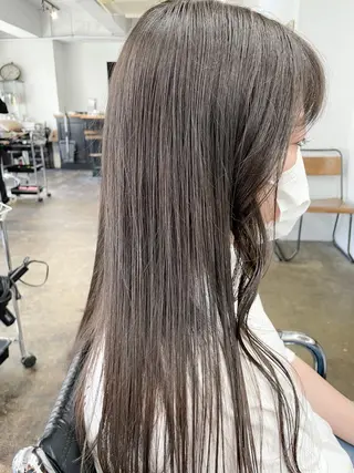 ロング カラー ✨ブリーチなし透明感 池袋 水野のヘアスタイル