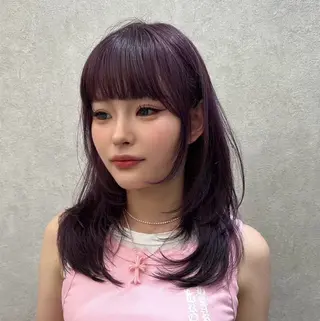 ミディアム 🎀透明感カラー shizuka🎀のヘアスタイル