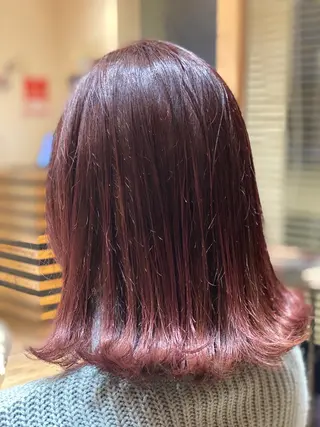 セミロング カラー 関口 友行のヘアスタイル
