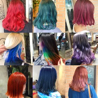 ミディアム カラー パーマ ヘアアレンジ メンズ キッズ ネイル マツエク・マツパ サロンドミルク 原宿のヘアスタイル