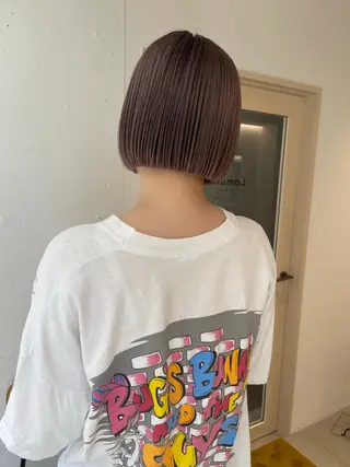 ミディアム 小顔レイヤー×コンパ クトボブ/林隆平のヘアスタイル