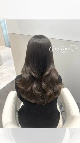 セミロング カラー 🩷韓国ヘア/ヨシン モリ🩷Maikaのヘアスタイル