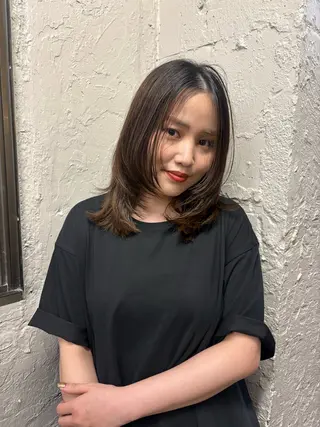 ロング ハイトーン レイヤー🎀meiのヘアスタイル