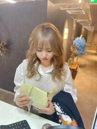 セミロング カラー ANDIAMO SAKAE✩楓のヘアスタイル