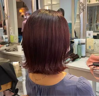 パーマ ボブ/顔まわり /みそらレイヤーのヘアスタイル