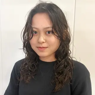 セミロング パーマ Ayaka/パーマ /ショート/レイヤーのヘアスタイル